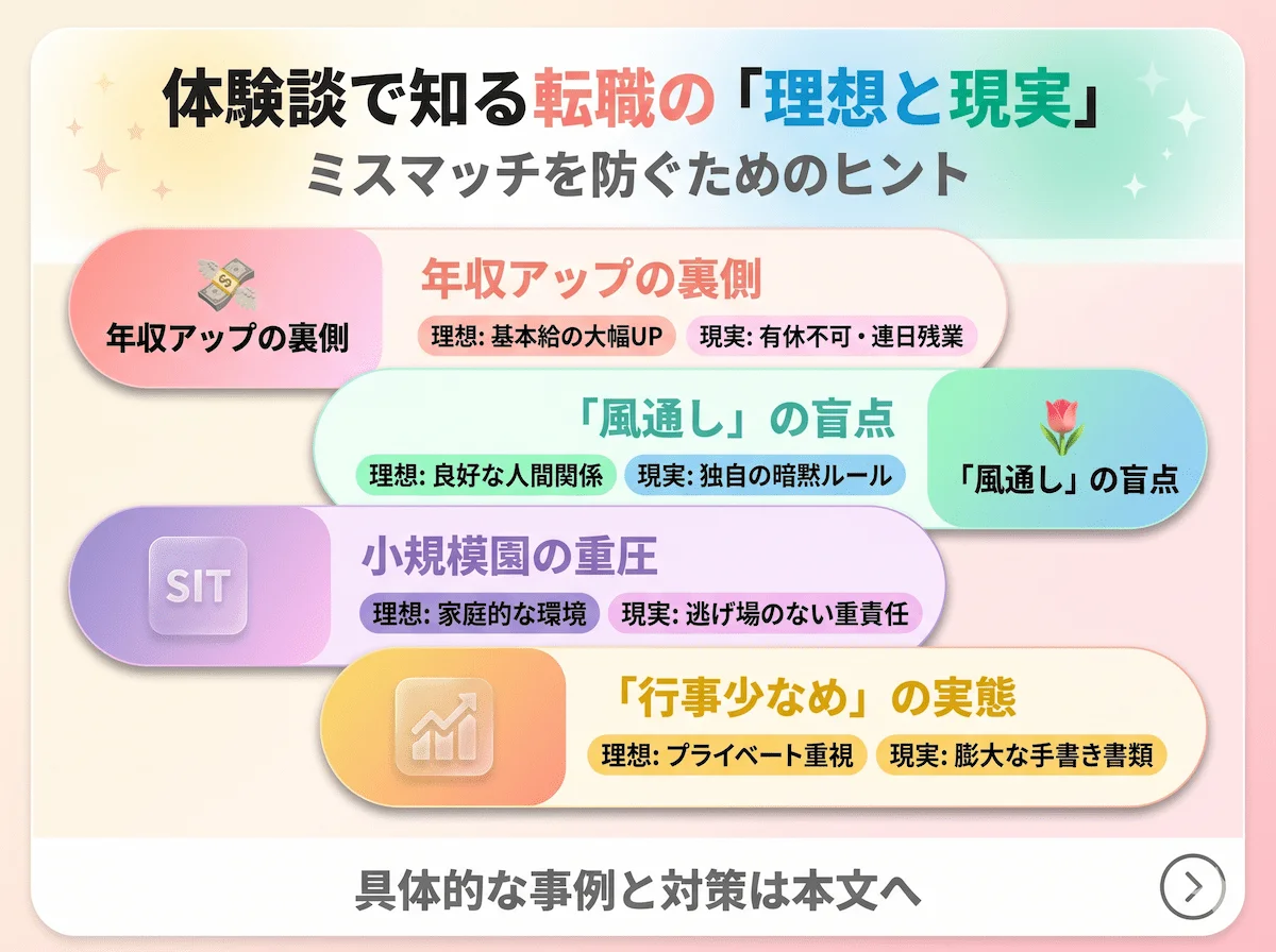2. 【体験談】保育士の転職失敗事例とミスマッチの現実