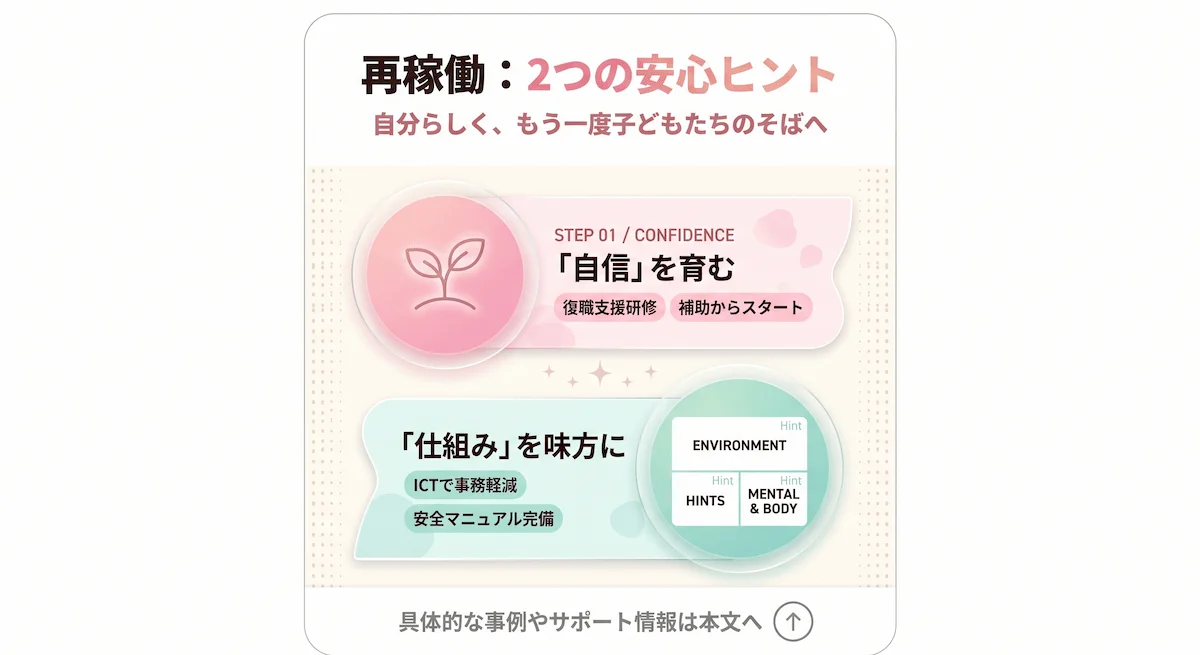 4. ブランク・未経験でも安心！保育士資格を再稼働させるポイント