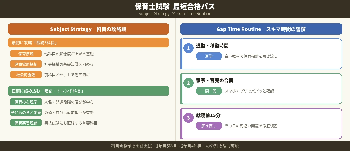 2. 【最短ルート】保育士試験に独学で合格するための学習スケジュール