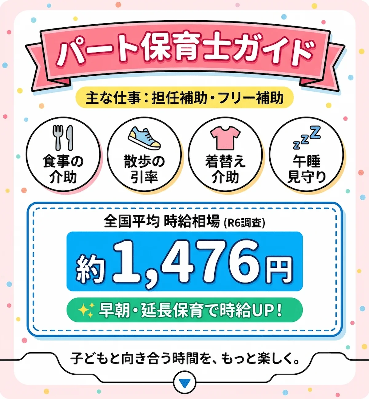 2. 知っておきたいパート保育士の仕事内容と時給の相場