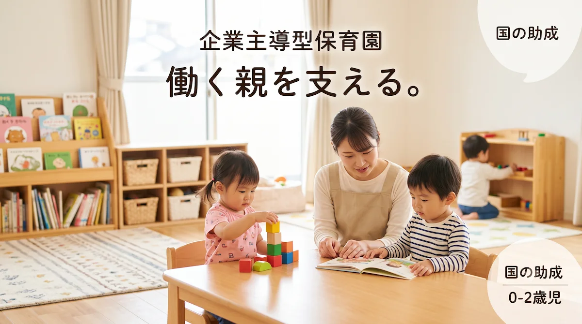 1. 企業主導型保育園とは？国が助成する認可外の保育施設