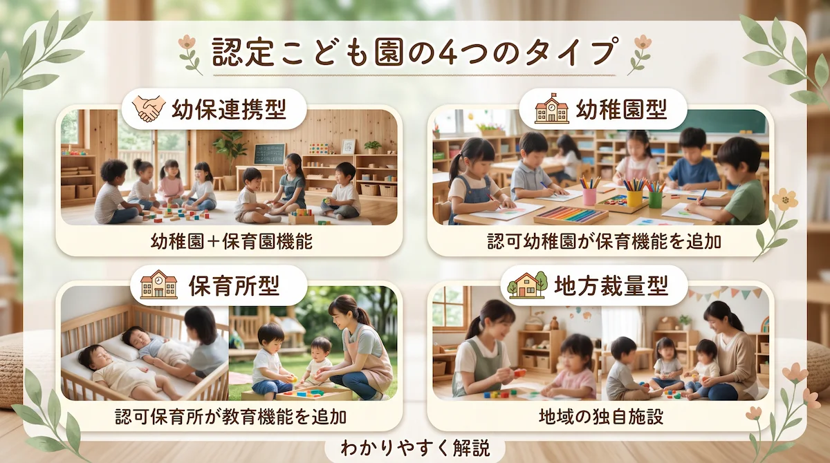 2. 認定こども園の4つの種類をわかりやすく解説