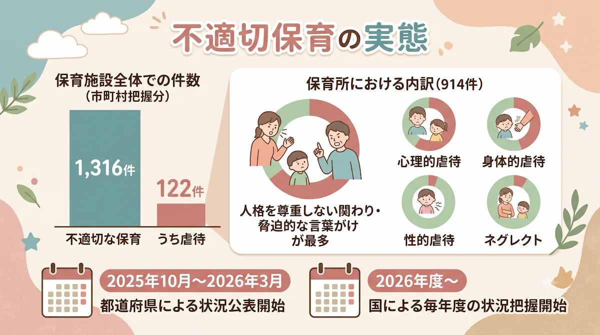 3. 不適切保育はどれくらい起きている？公的データで見る実態