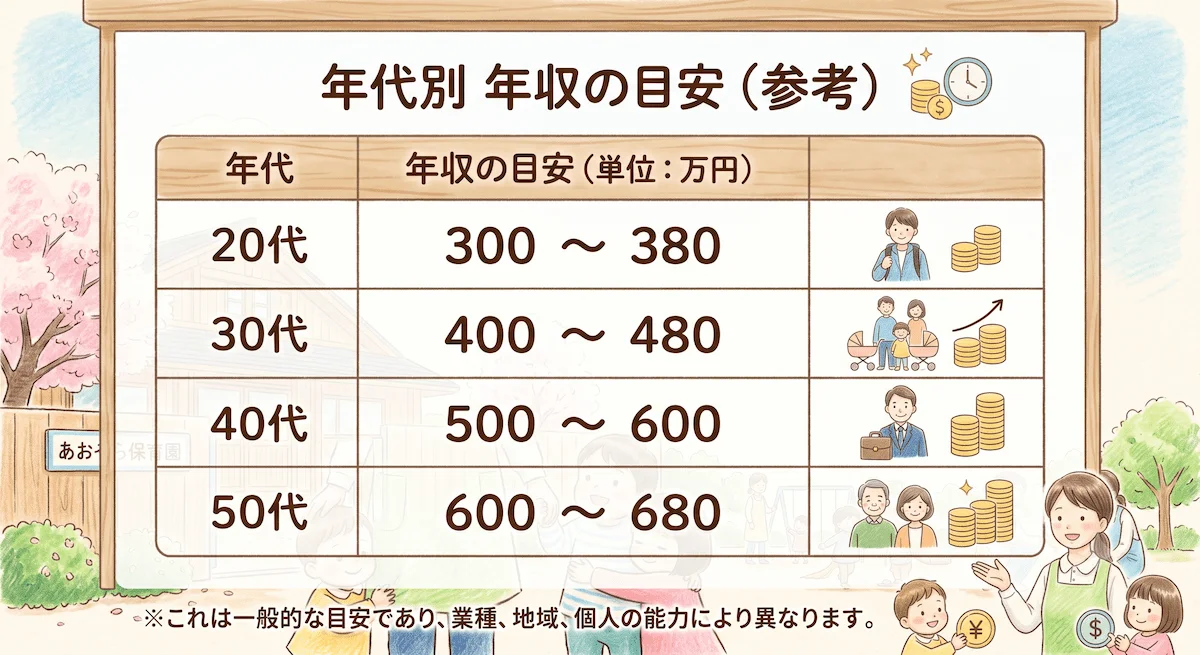 4. 【年齢・経験年数別】公立保育園の給料の上がり方