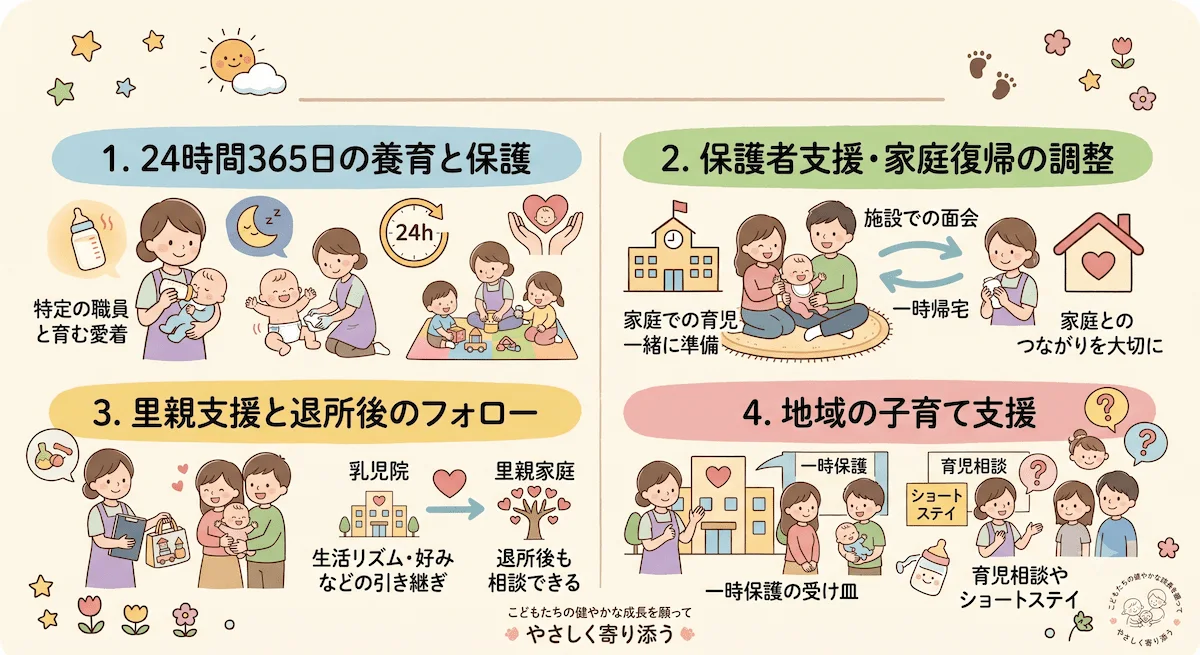 4. 乳児院が担う4つの役割