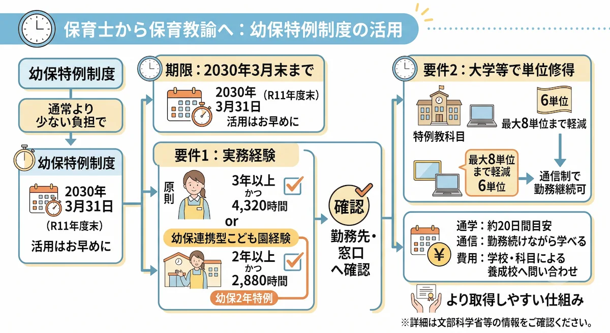 4. 保育士から保育教諭になるには？幼保特例制度をわかりやすく解説